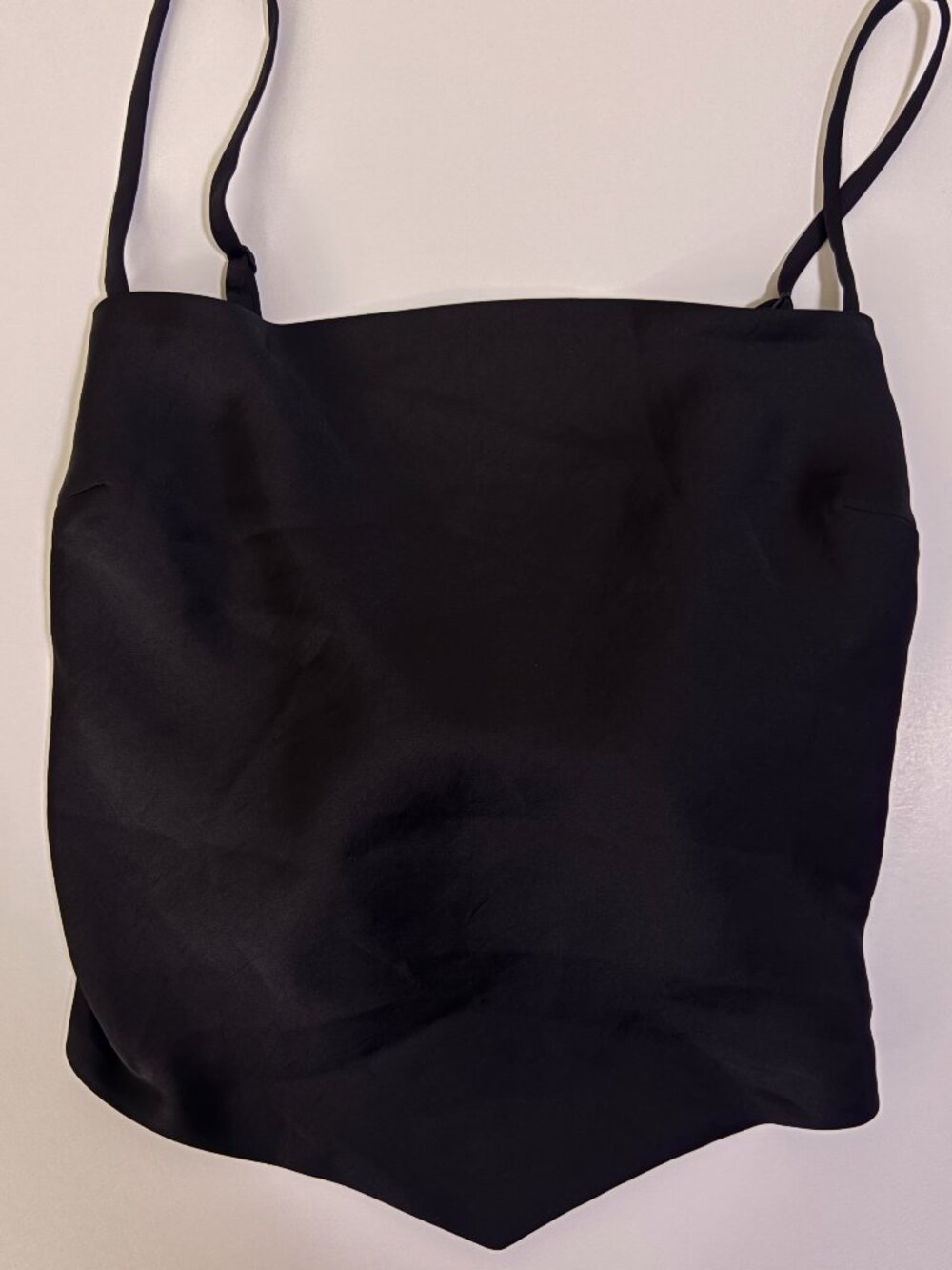 Sunday Best Aritzia Elektra Satin Camisole Black size XXS 2XS